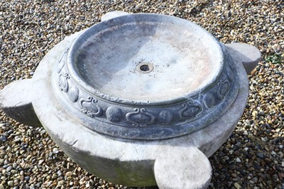 Lot 711 - A large marble mortar
