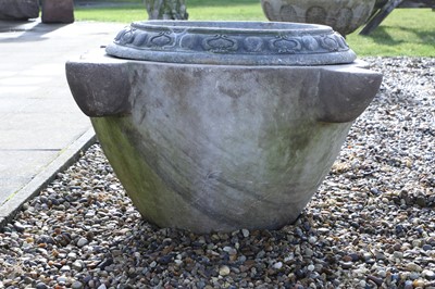 Lot 711 - A large marble mortar