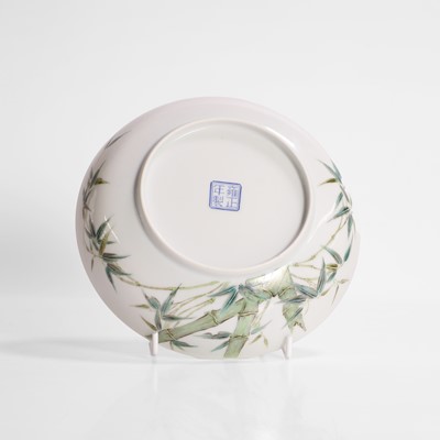 Lot 291 - A Chinese famille rose saucer