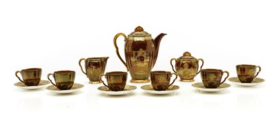 Lot 230 - A Carltonware Rouge Royale coffee service