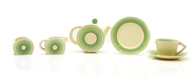 Lot 120 - A Clarice Cliff 'Bonjour' pottery tea service