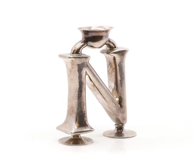 Lot 42 - An Italian silver candlestick