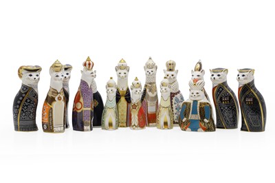 Lot 111 - A collection of Royal Crown Derby porcelain 'Royal Cats'