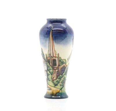 Lot 161 - A Moorcroft pottery 'Thaxted' vase