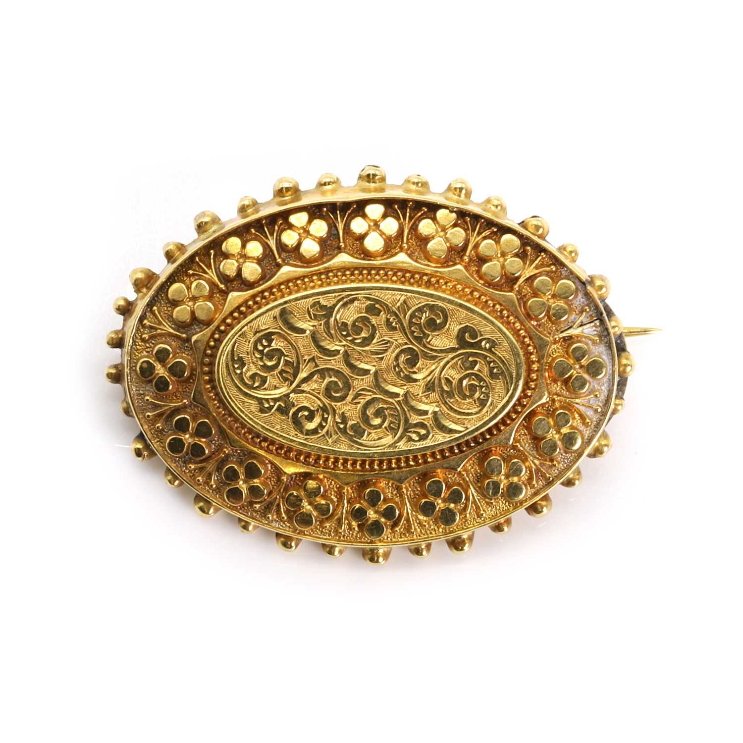 Mourning Vintage Brooch main image 1