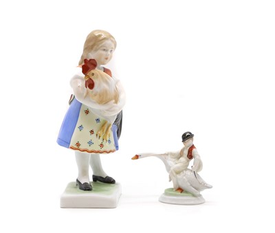 Lot 206 - Two Herend porcelain figures