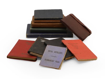 Lot 338 - A collection of wartime diaries