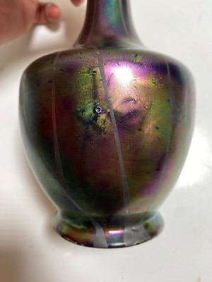 Lot 3 - A Heliosine iridescent pottery vase