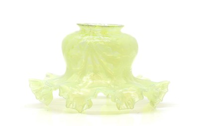 Lot 279 - An opalescent glass 'Thistle' shade