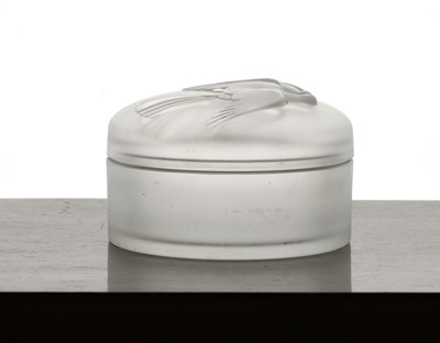 Lot 280 - A Lalique 'Nina Ricci' glass powder pot and cover