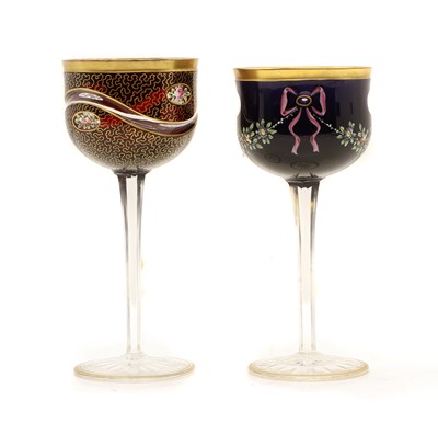 Lot 281 - Two wine glasses