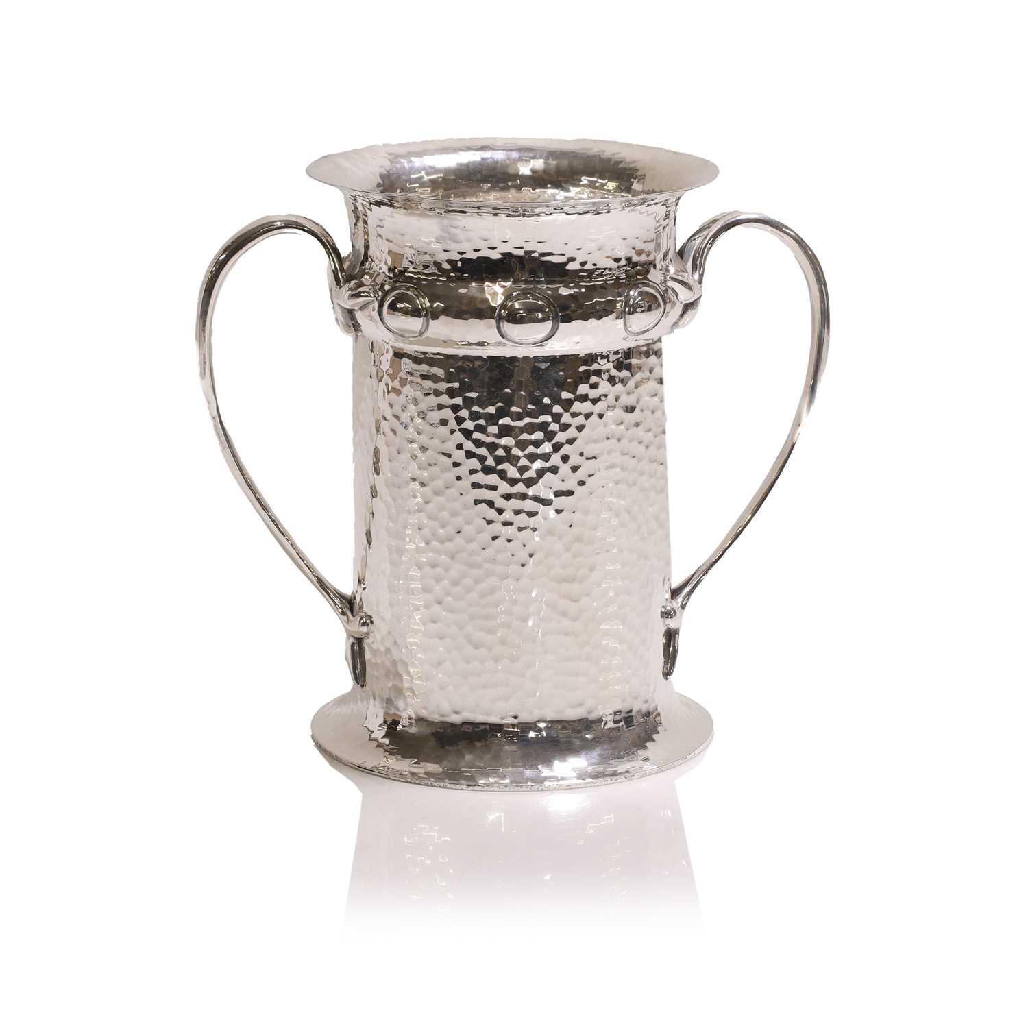 Lot 13 - A silver-plated wine cooler