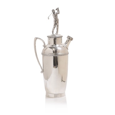 Lot 85 - A silver-plated American cocktail shaker