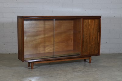 Lot 569 - A rosewood glazed bookcase