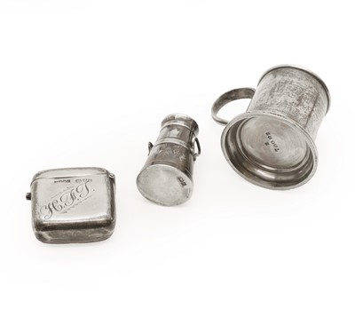 Lot 24 - A silver pig form pin cushion