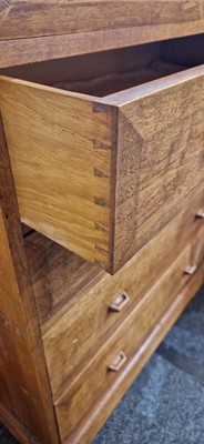 Lot 22 - An Arts and Crafts-style hardwood chest of drawers