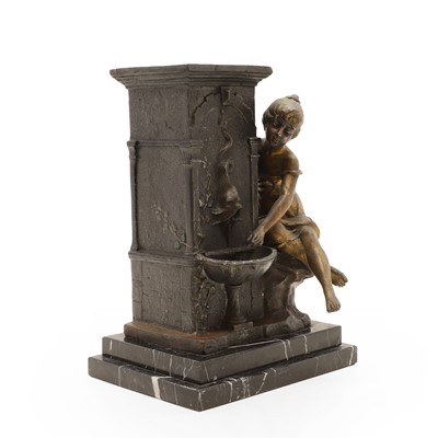 Lot 221 - An Art Nouveau spelter vase