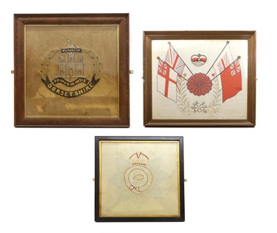 Lot 316 - A collection of military needlework