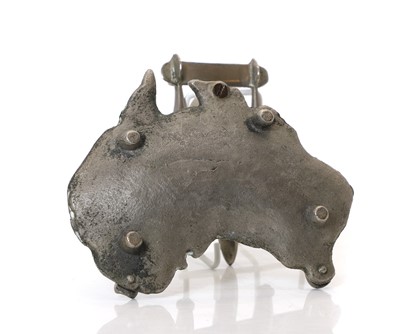 Lot 253 - A chrome plated ashray of a P-38 Fighter Plane
