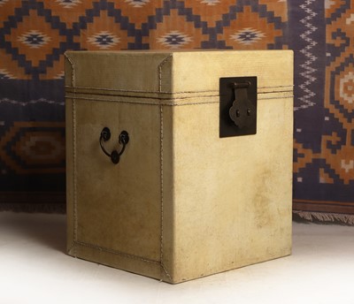 Lot A Chinese vellum trunk