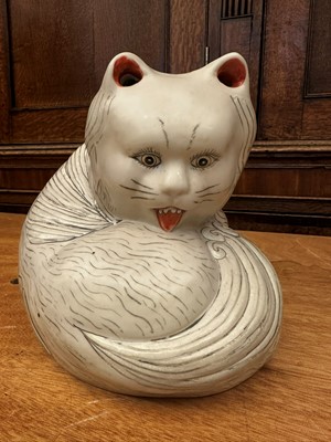 Lot 697 - A Chinese porcelain figure