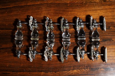 Lot A group of six glass handles