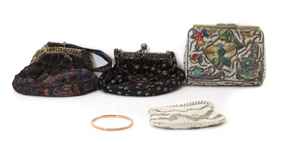 Lot 314 - Three embroidered clutch bags