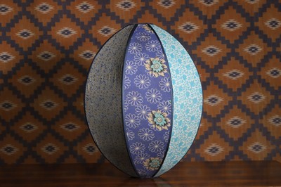 Lot A sari fabric ceiling light