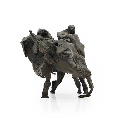 Lot 237 - A bronze abstract sculpture