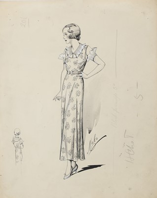 Lot 366 - A collection of ten 1930s fashion studies