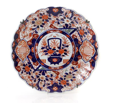 Lot 65 - A large Japanese Imari charger