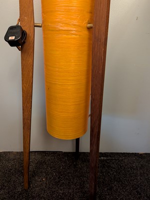 Lot 400 - A pair of teak 'Rocket' floor lamps