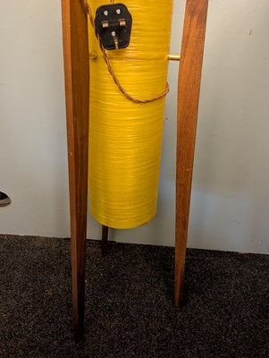 Lot 400 - A pair of teak 'Rocket' floor lamps