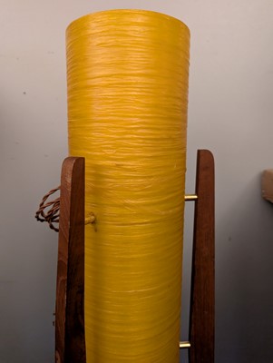 Lot 400 - A pair of teak 'Rocket' floor lamps