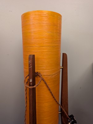 Lot 400 - A pair of teak 'Rocket' floor lamps