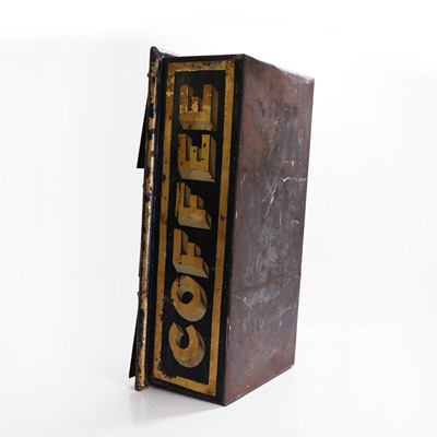 Lot 156 - A large toleware coffee tin