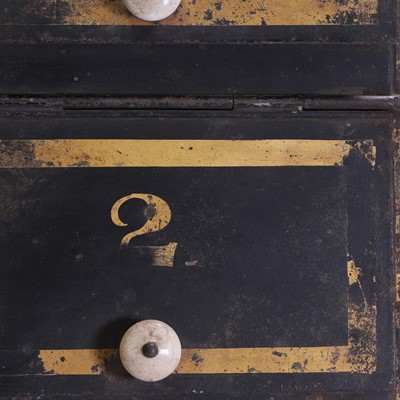 Lot 156 - A large toleware coffee tin