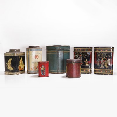 Lot 450 - A collection of Victorian advertising tins and containers