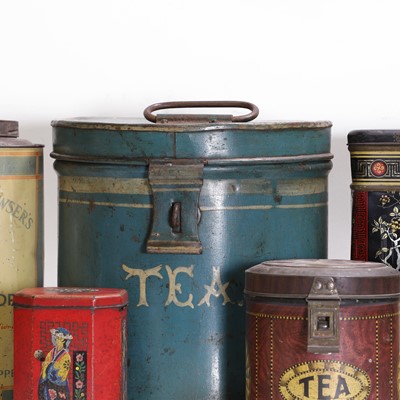Lot 450 - A collection of Victorian advertising tins and containers