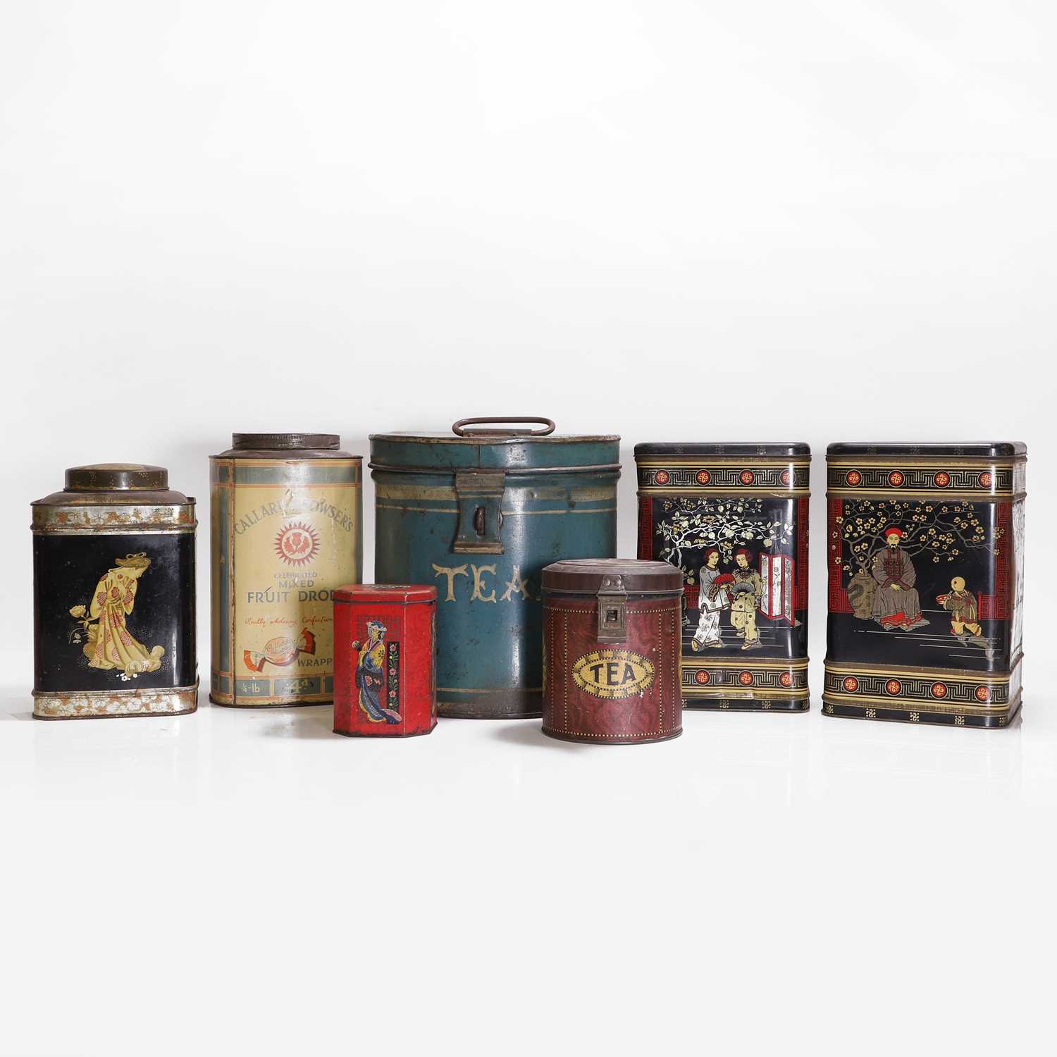Lot 450 - A collection of Victorian advertising tins and containers