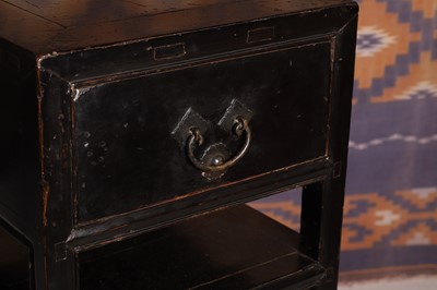 Lot 686 - A Japanese black lacquer cabinet