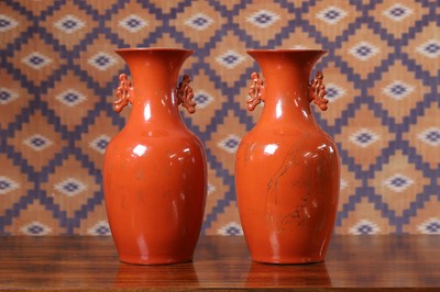 Lot 190 - A pair of porcelain vases