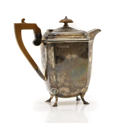 Lot 14 - A silver hot water jug