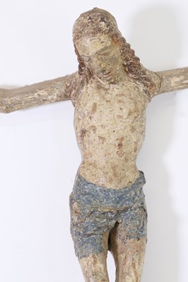 Lot 296 - A carved softwood Corpus Christi