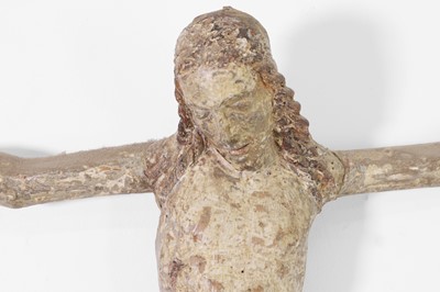 Lot 296 - A carved softwood Corpus Christi