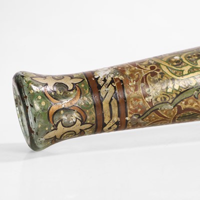 Lot 442 - An enamelled and gilded mosque lamp insert