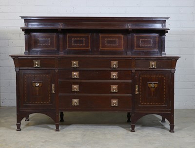 Lot 562 - An Art Nouveau mahogany sideboard