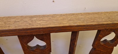 Lot 15 - An Arts and Crafts oak bed