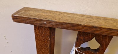 Lot 15 - An Arts and Crafts oak bed