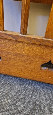 Lot 15 - An Arts and Crafts oak bed